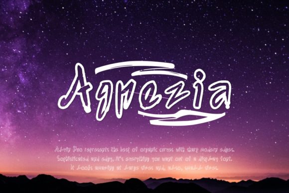 Agnezia Font: Elegant Handwritten Style