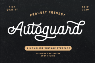 Autoguard Font for Vintage Branding