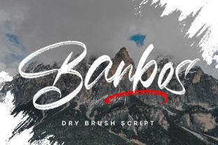 Banbos Font: Creative Brush Style