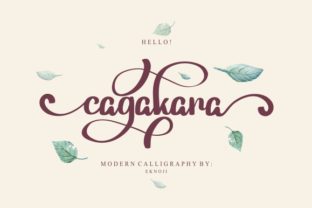 Cagakara Font for Web Design