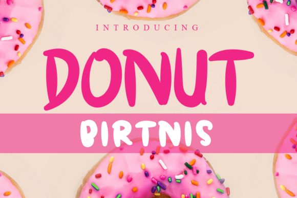 Donut Birtnis Font for Web Design