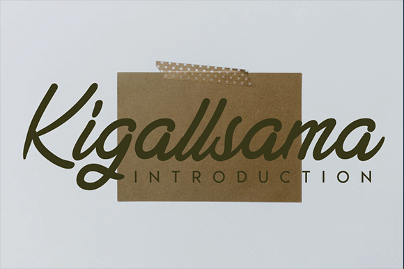 Kigallsama: Elegant Handwritten Font