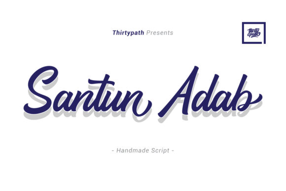 Santun Adab: A Handwritten Font for Elegant Branding