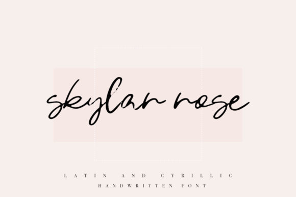 Skylar Rose Font for Creative Makers
