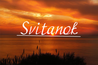 Svitanok Font: Modern Handwritten Style