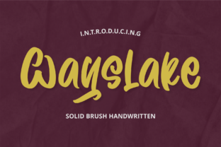 Wayslake Font for Creative Makers